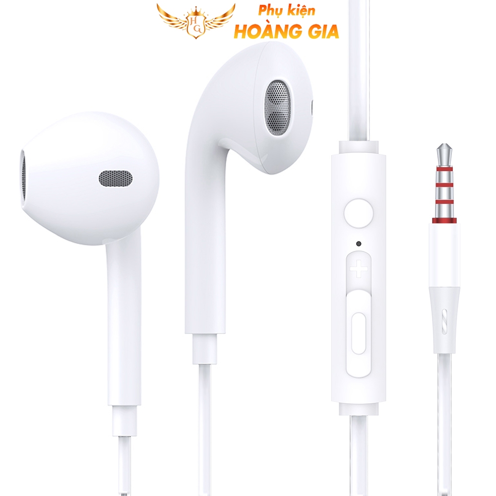 Tai nghe nhét tai GOTECA jack tròn 3.5mm có micrô và tai nghe điều khiển âm lượng cho điện thoại laptop pc